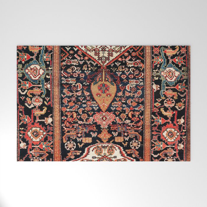 Malayer Hamadan West Persian Rug Welcome Mat Gallery Image 1