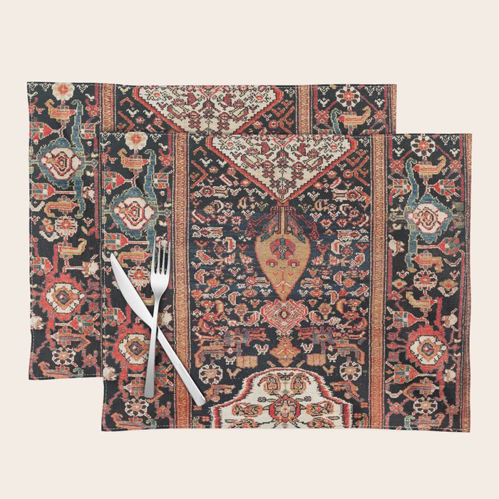 Malayer Hamadan West Persian Rug Placemat Gallery Image 1