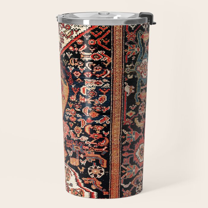 Malayer Hamadan West Persian Rug Travel Mug Gallery Image 2