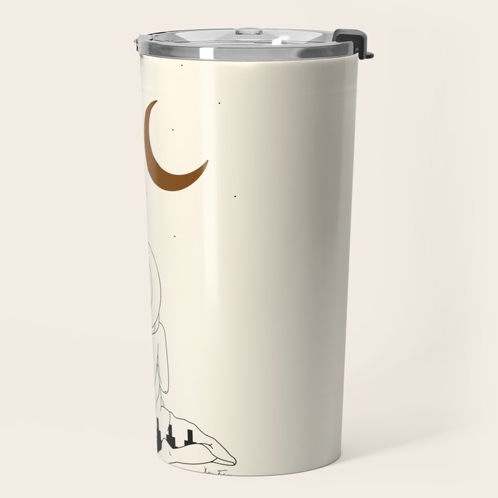 Talking to the Moon - Rustic Travel Mug Gallery Image 2
