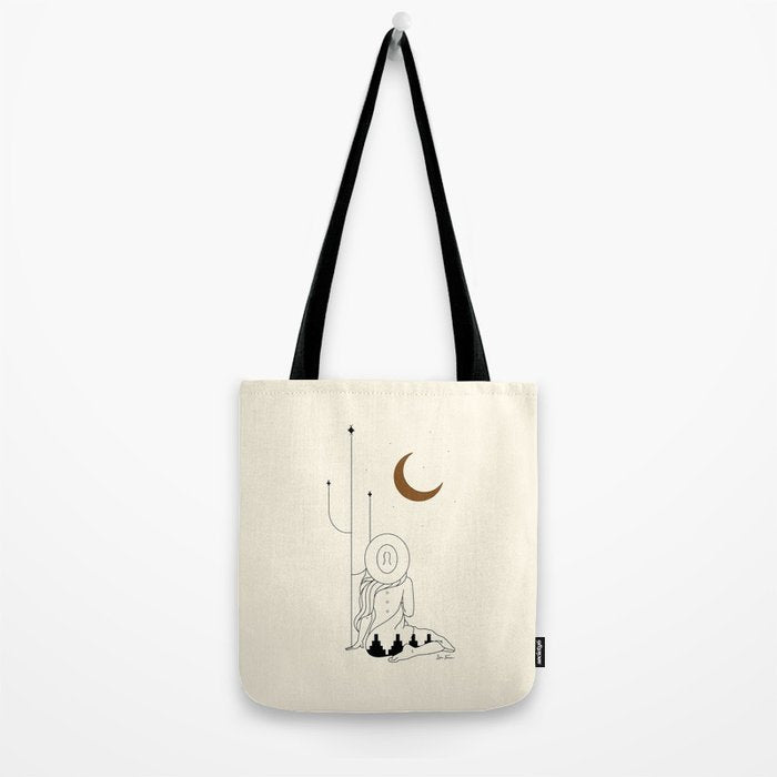 Talking to the Moon - Rustic Tote Bag Gallery Image 2