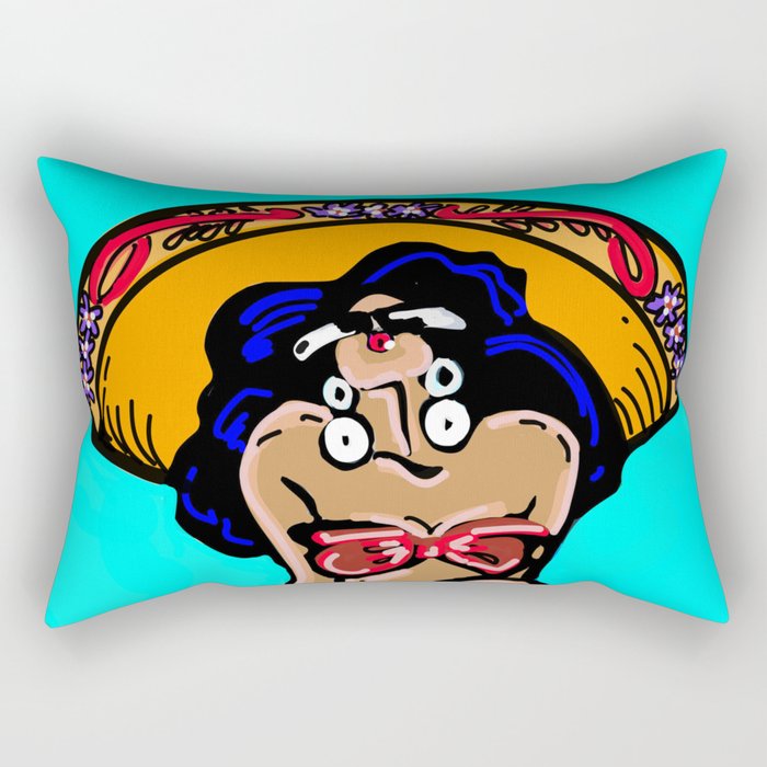 Summer Time Sombrero Rectangular Pillow Gallery Image 2