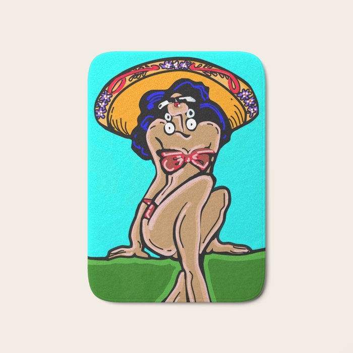 Summer Time Sombrero Bath Mat Gallery Image 1