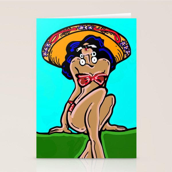Summer Time Sombrero Stationery Card Gallery Image 2