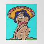 Summer Time Sombrero Throw Blanket Gallery Image 2