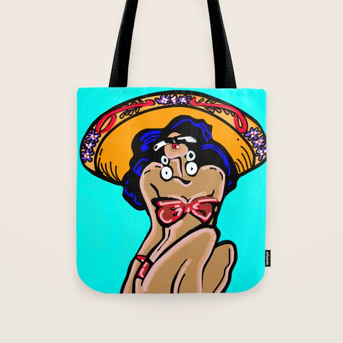 Summer Time Sombrero Tote Bag Gallery Image 1