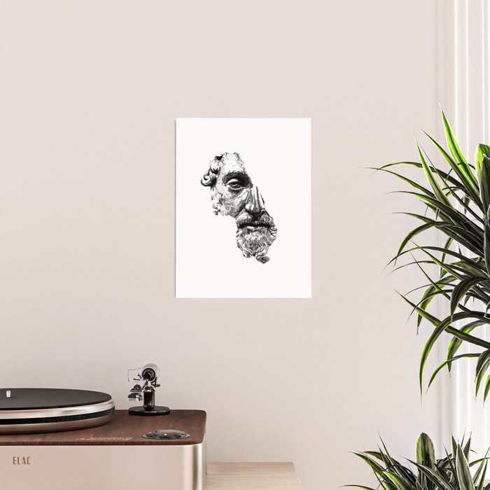 MARCUS AURELIUS ANTONINUS AUGUSTUS / Black Poster Gallery Image 2