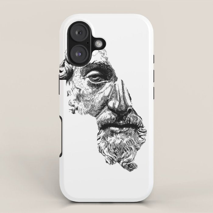 MARCUS AURELIUS ANTONINUS AUGUSTUS / Black iPhone Case Gallery Image 1