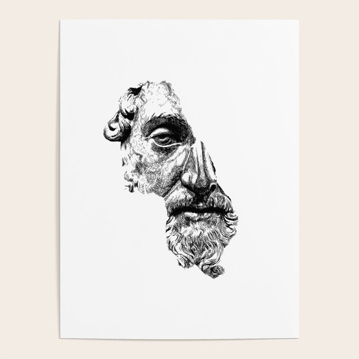 MARCUS AURELIUS ANTONINUS AUGUSTUS / Black Poster Gallery Image 4
