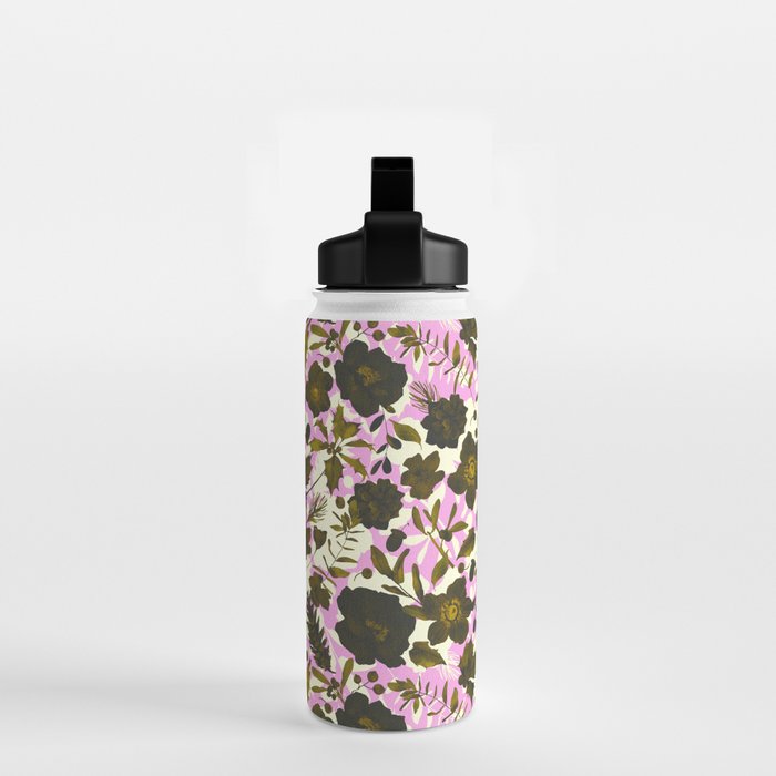 Illuminated garden silhouette Water Bottle Gallery Image 2