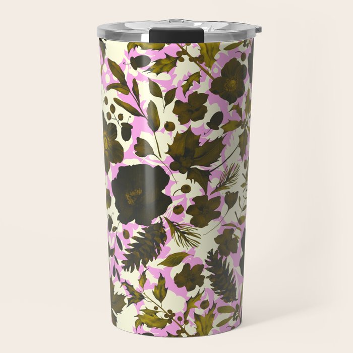 Illuminated garden silhouette Travel Mug Gallery Image 1