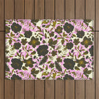 Illuminated garden silhouette Outdoor Rug Gallery Image 1