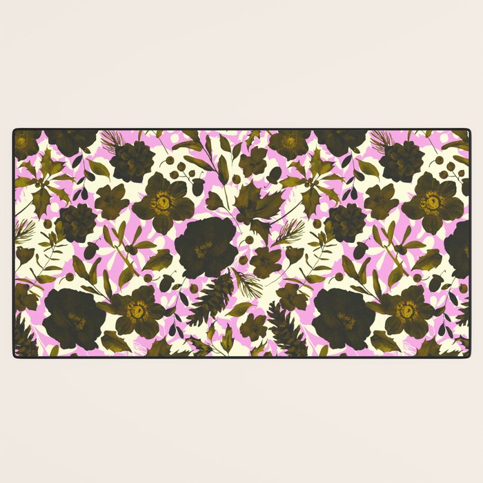Illuminated garden silhouette Desk Mat Gallery Image 3