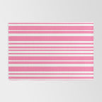 Classic Stripes XXXIII - 90s Barbie Pink Rug Gallery Image 2