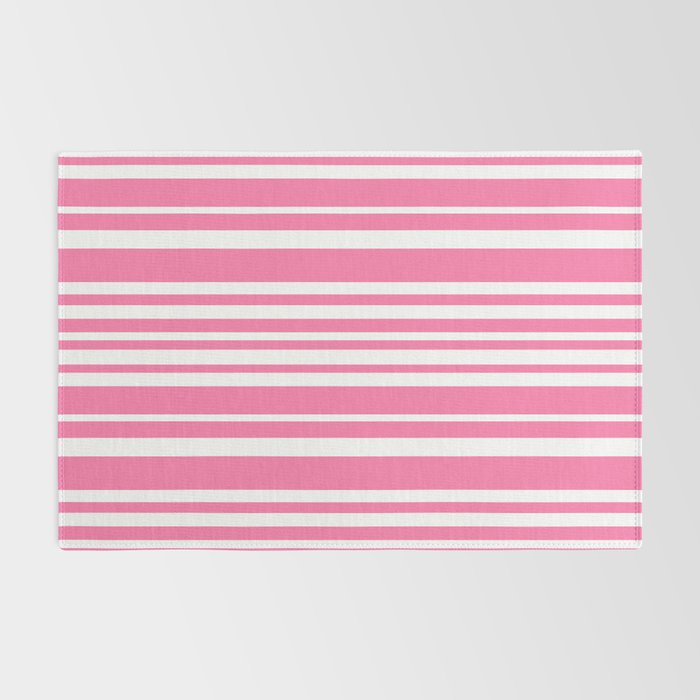 Classic Stripes XXXIII - 90s Barbie Pink Rug Gallery Image 2