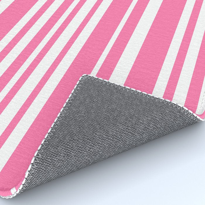 Classic Stripes XXXIII - 90s Barbie Pink Rug Gallery Image 4