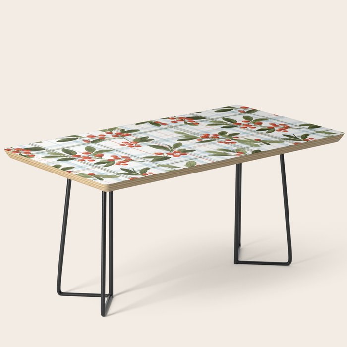 Festive Berries on Tartan Coffee Table Gallery Image 1