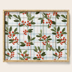 Festive Berries on Tartan Serving Tray Gallery Image 1