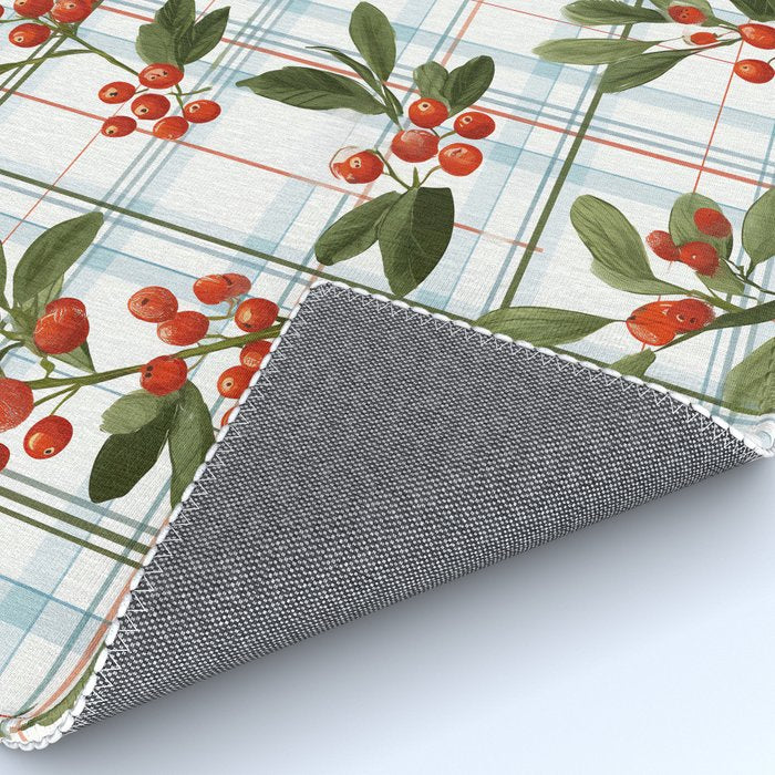 Festive Berries on Tartan Rug Gallery Image 4