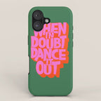 Dance It Out Pink And Green iPhone Case Gallery Image 1
