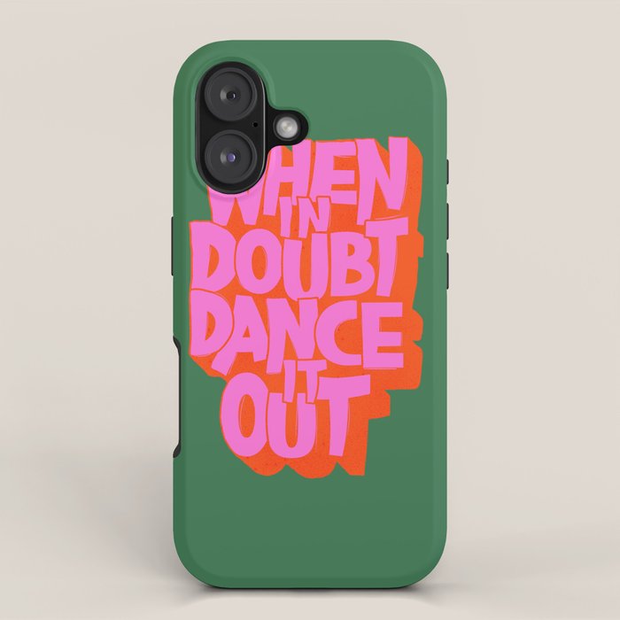 Dance It Out Pink And Green iPhone Case Gallery Image 1