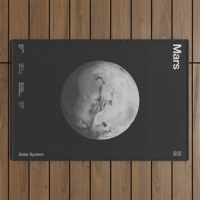 Solar System _ 04 Mars Outdoor Rug Gallery Image 1