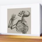 William Cheselden, Osteographia (The Anatomy of Bones), London, 1733 Praying Skeleton Wall Mural Gallery Image 2