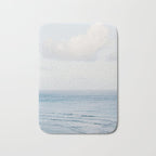 Pale Blue Sea - Ocean, Nature Photography Bath Mat Gallery Image 1