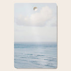 Pale Blue Sea - Ocean, Nature Photography Cutting Board Gallery Image 1
