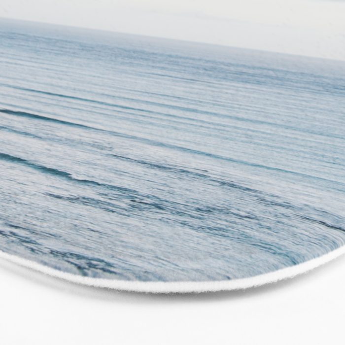 Pale Blue Sea - Ocean, Nature Photography Bath Mat Gallery Image 3