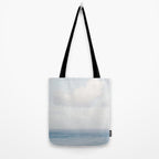 Pale Blue Sea - Ocean, Nature Photography Tote Bag Gallery Image 2