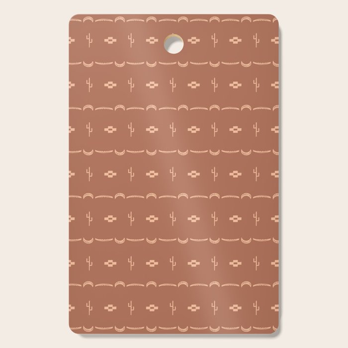 Adobe Cactus Pattern Cutting Board Gallery Image 1