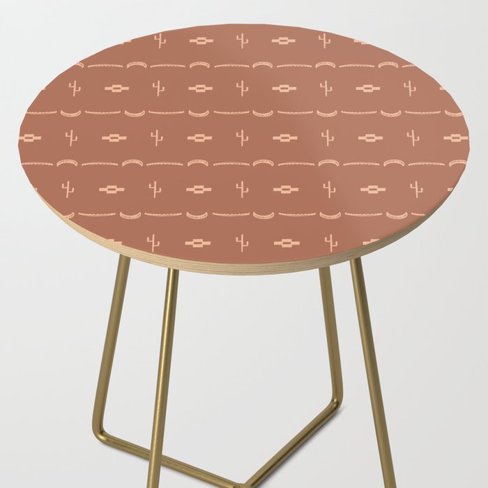 Adobe Cactus Pattern Side Table Gallery Image 2