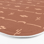 Adobe Cactus Pattern Bath Mat Gallery Image 3