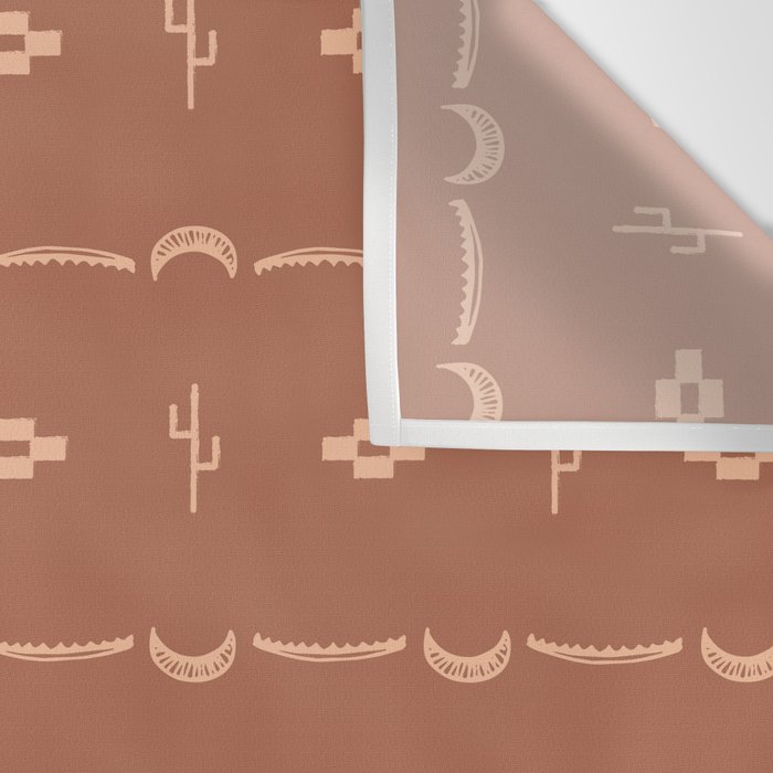 Adobe Cactus Pattern Wall Tapestry Gallery Image 3