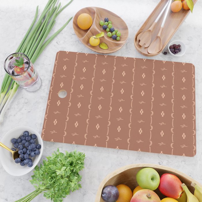 Adobe Cactus Pattern Cutting Board Gallery Image 2