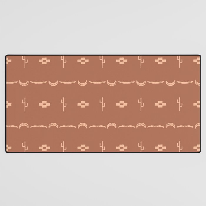 Adobe Cactus Pattern Desk Mat Gallery Image 3