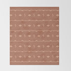 Adobe Cactus Pattern Throw Blanket Gallery Image 2
