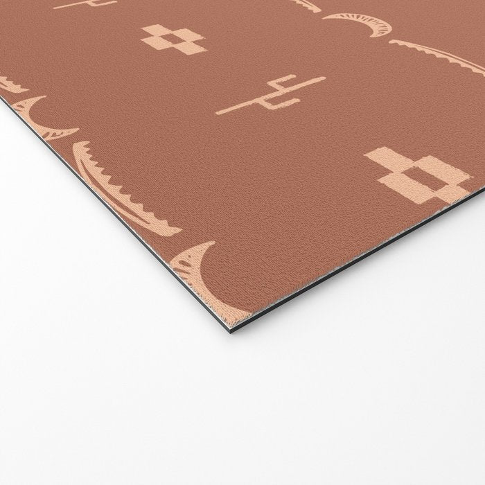 Adobe Cactus Pattern Welcome Mat Gallery Image 2