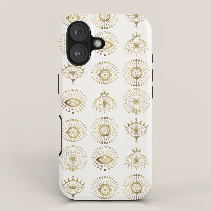 Evil Eyes - Gold Palette iPhone Case Gallery Image 1