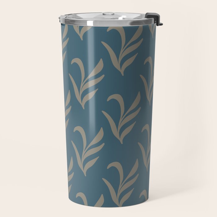 Elegant Leafy Branches Travel Mug Gallery Image 2