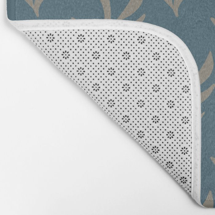 Elegant Leafy Branches Bath Mat Gallery Image 2