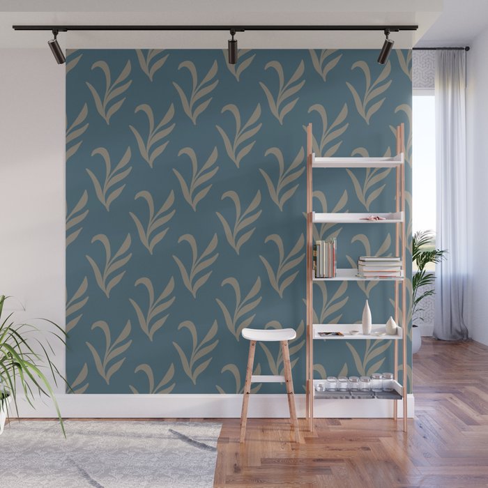 Elegant Leafy Branches Wall Mural Gallery Image 1