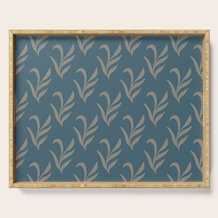 Elegant Leafy Branches Serving Tray Gallery Image 1