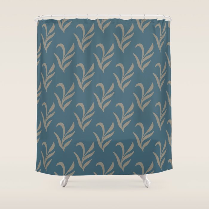 Elegant Leafy Branches Shower Curtain Gallery Image 1