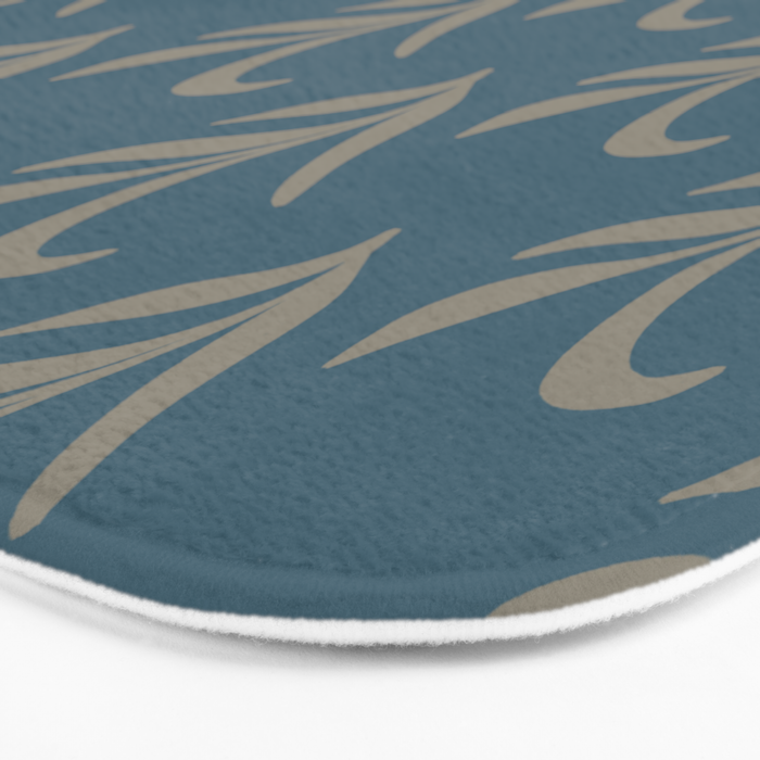 Elegant Leafy Branches Bath Mat Gallery Image 3