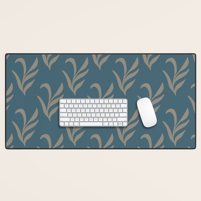 Elegant Leafy Branches Desk Mat Gallery Image 1
