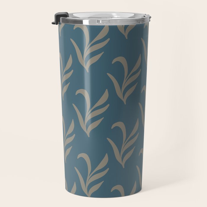 Elegant Leafy Branches Travel Mug Gallery Image 3