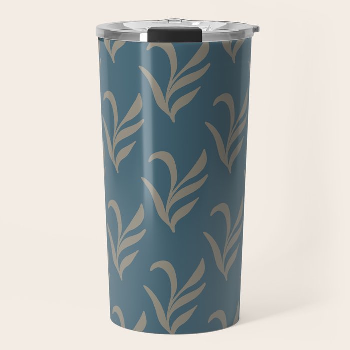 Elegant Leafy Branches Travel Mug Gallery Image 1
