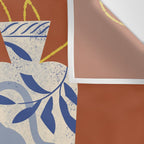 Lilies And Porcelain Cat Vase Wall Tapestry Gallery Image 3